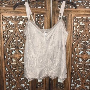 Abercrombie and Fitch Grey Lace Camisole